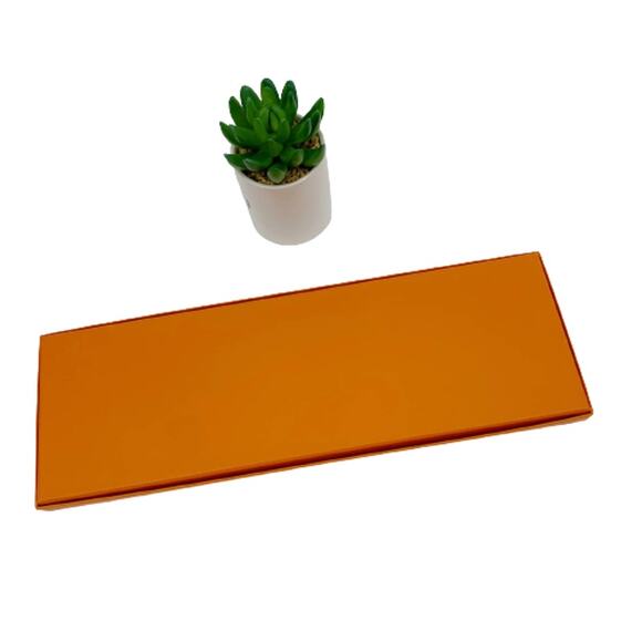 Hermes Paris Gift Box  Scarf / Tie Storage Tie Box Size 14” X4.5 - Picture 2 of 6